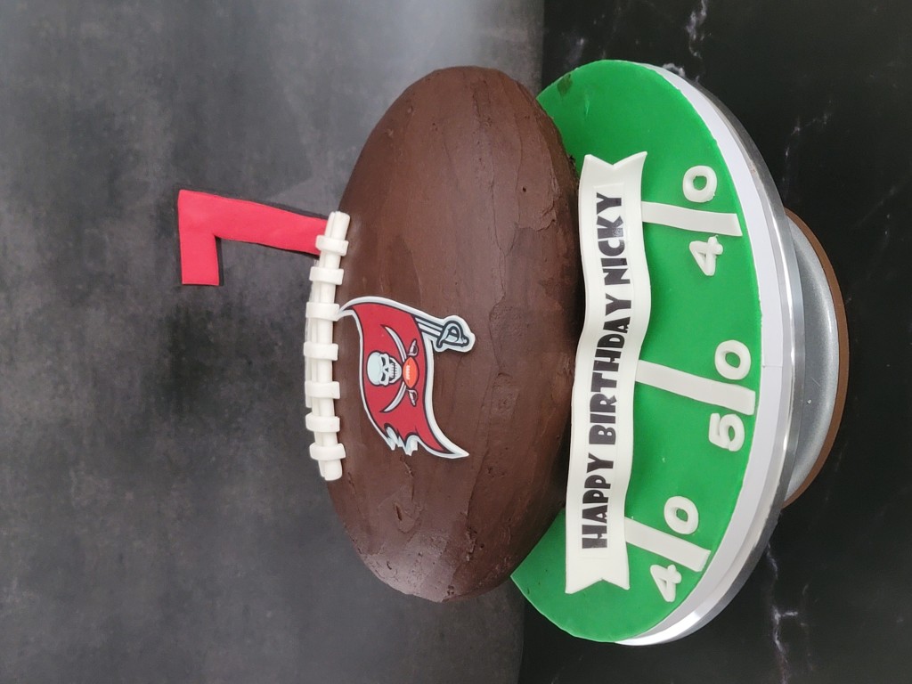 Tampa Bay Buccaneers football cake